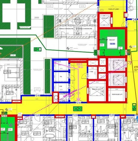 Fire safety peer review engineering report showing fire load analysis and compliance verification for building safety by EPTM LTD