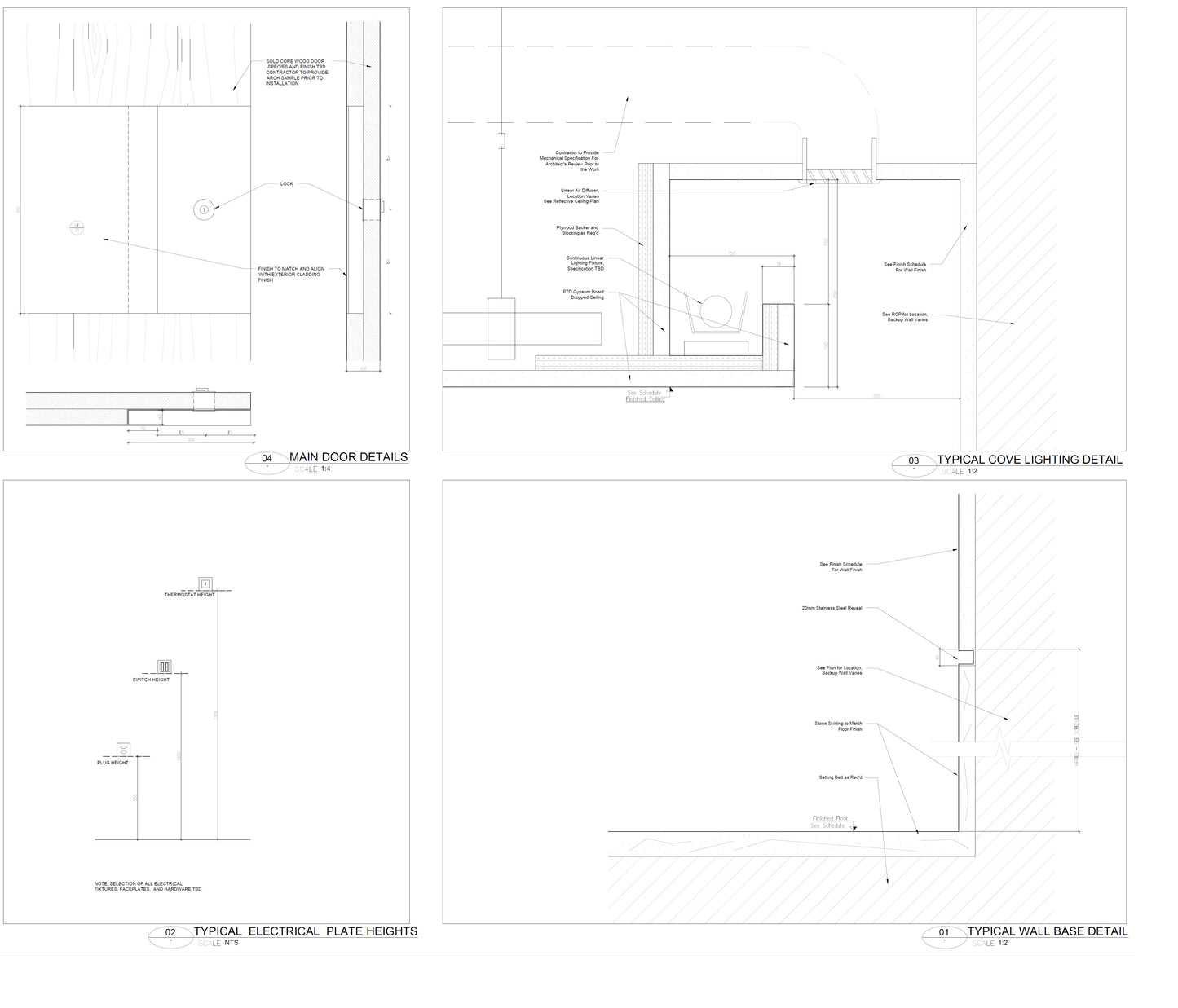 Building renovation engineering 2D construction drawings with architectural and structural renovation details by EPTM LTD