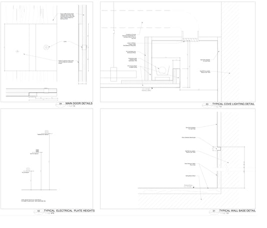 Building renovation engineering 2D construction drawings with architectural and structural renovation details by EPTM LTD